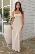 Tilly Cream Formal Maxi Dress