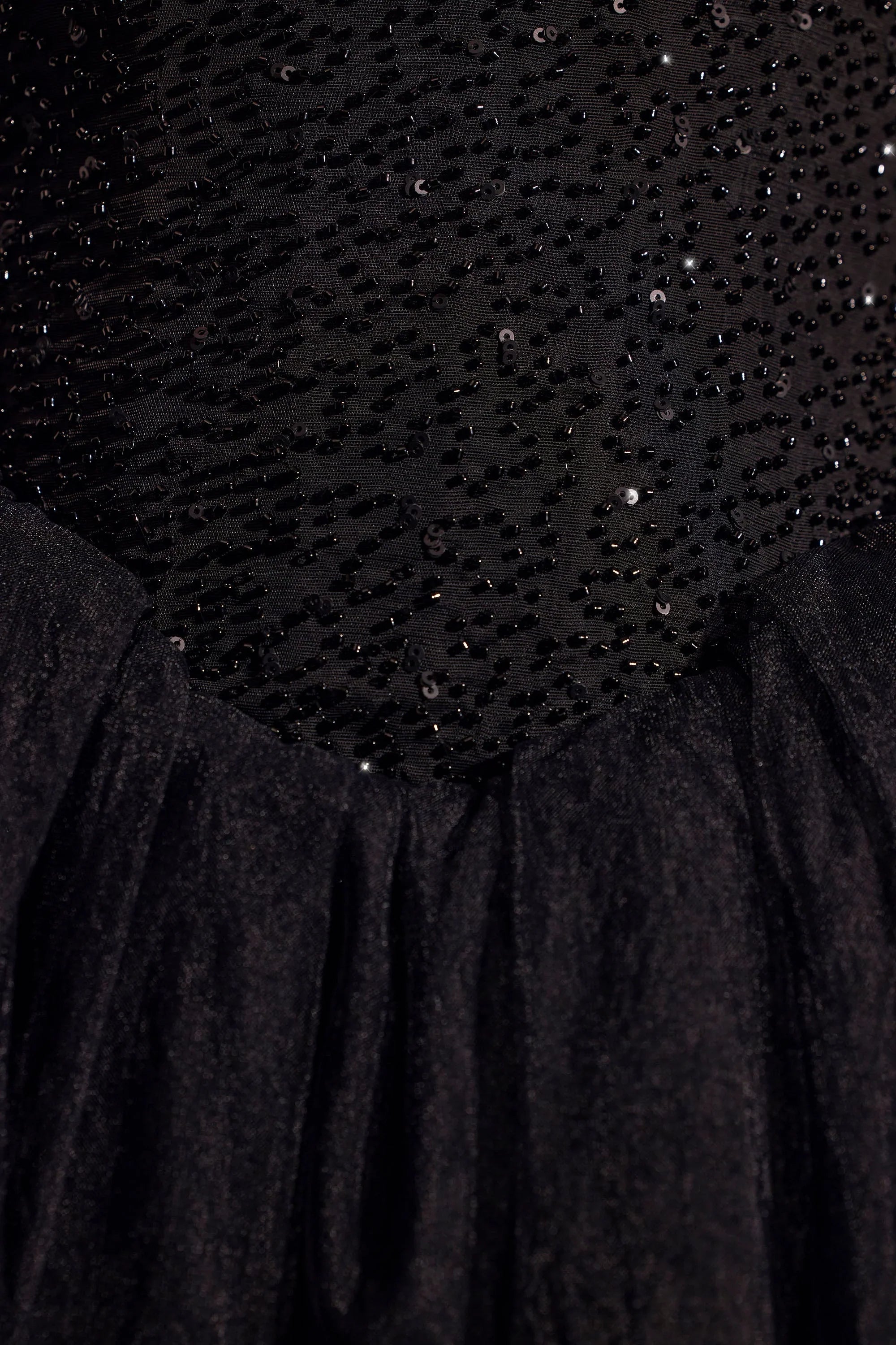 Embellished Corset Tulle Skirt Mini Dress in Black