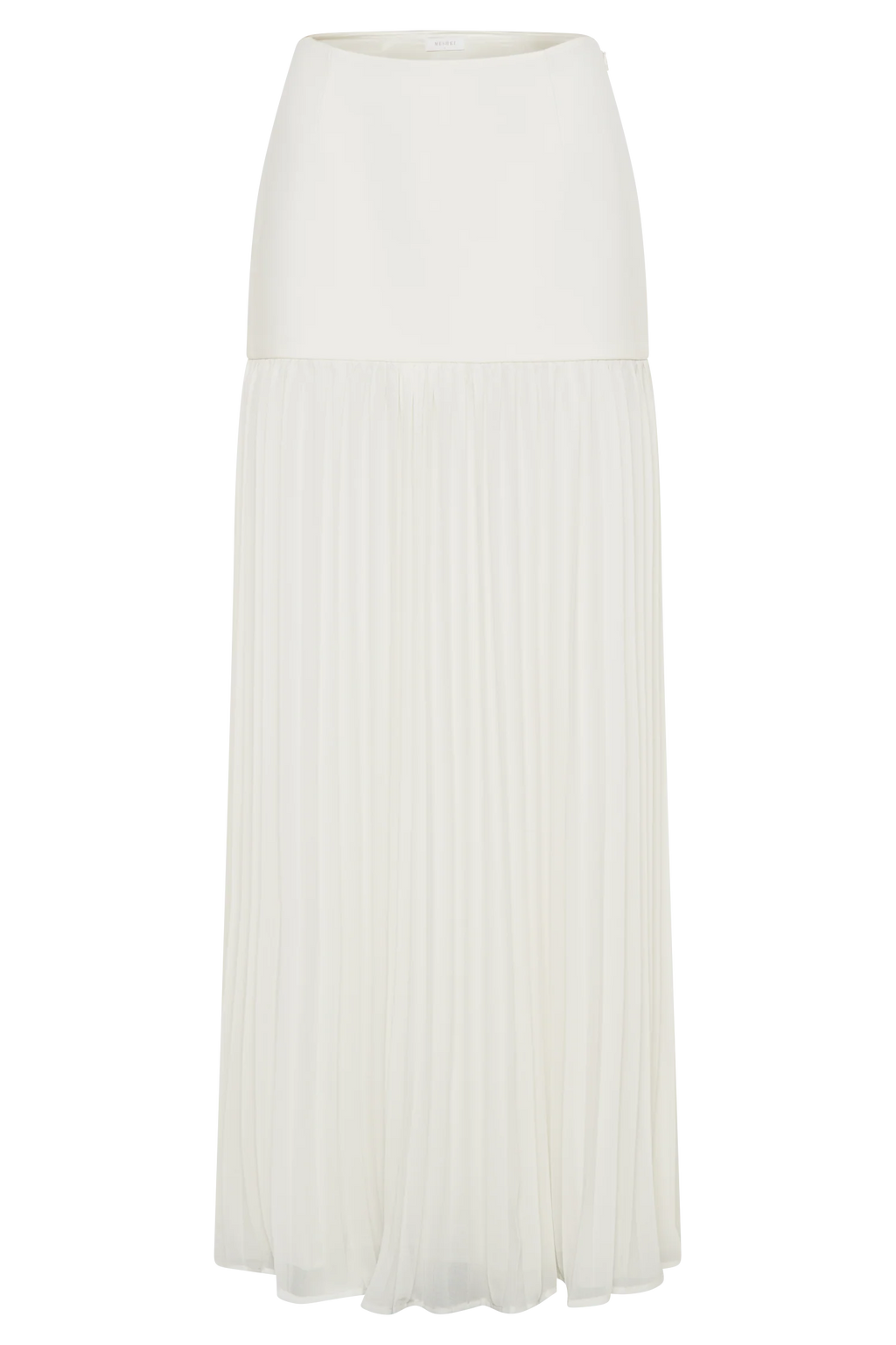Jillian Pleated Maxi Skirt - Ivory