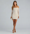 Elite Style Pearl Embellished Mini Dress
